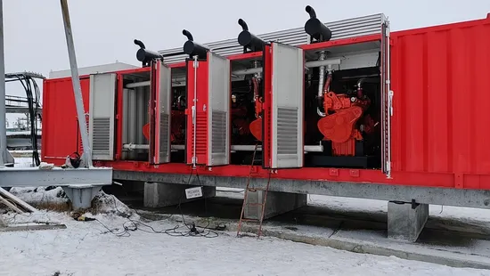 LPG LNG Natural Gas Generator Set 1000kw 300kVA X 4 Customized, 1200kw 1500kw 2000kw